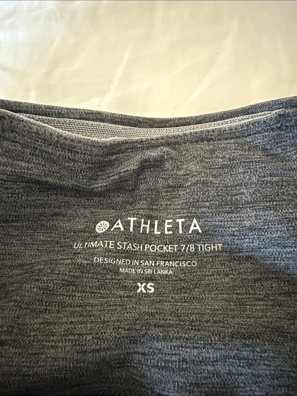 Athleta Gray High-Rise Leggings